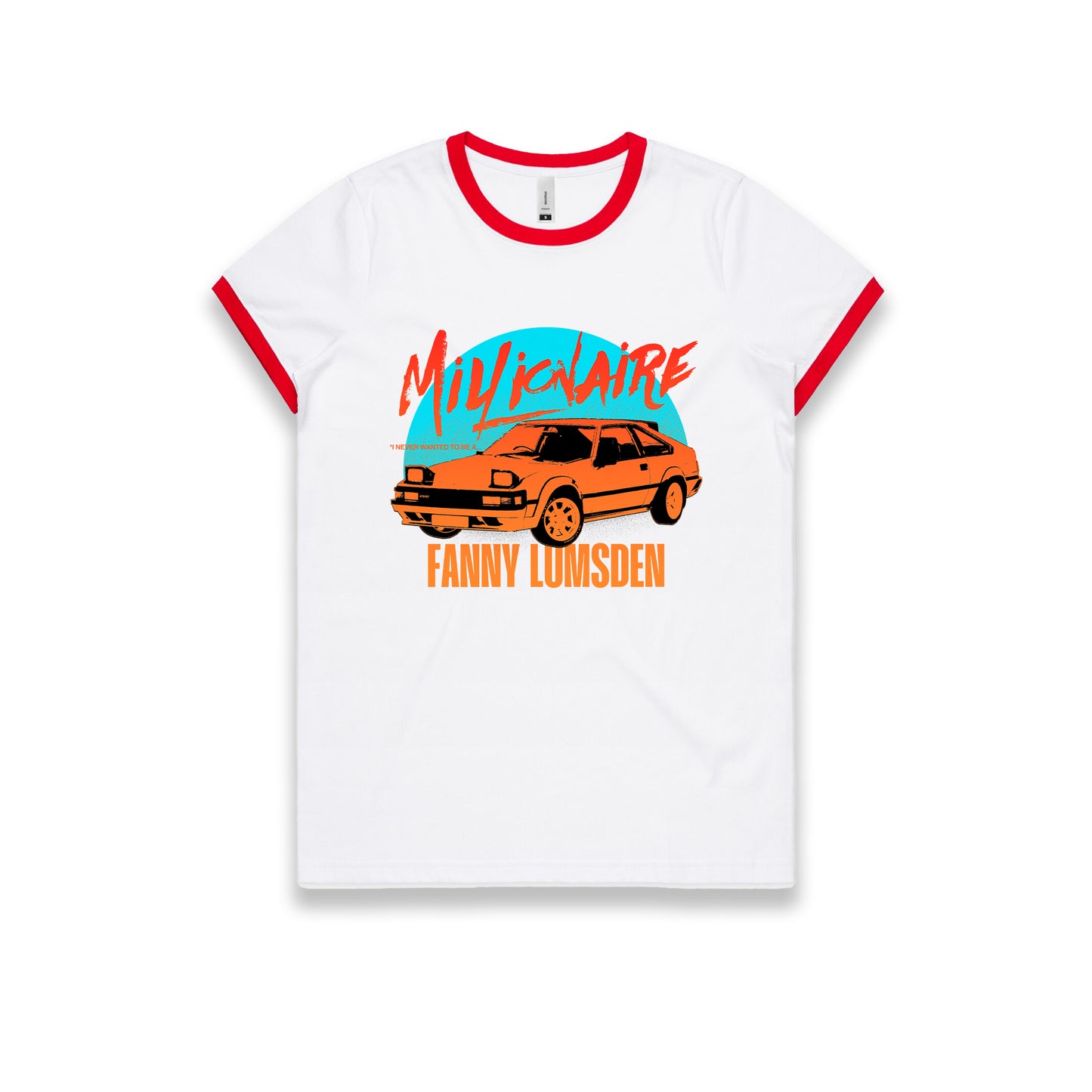 Millionaire (fem cut) Red Ringer Tee