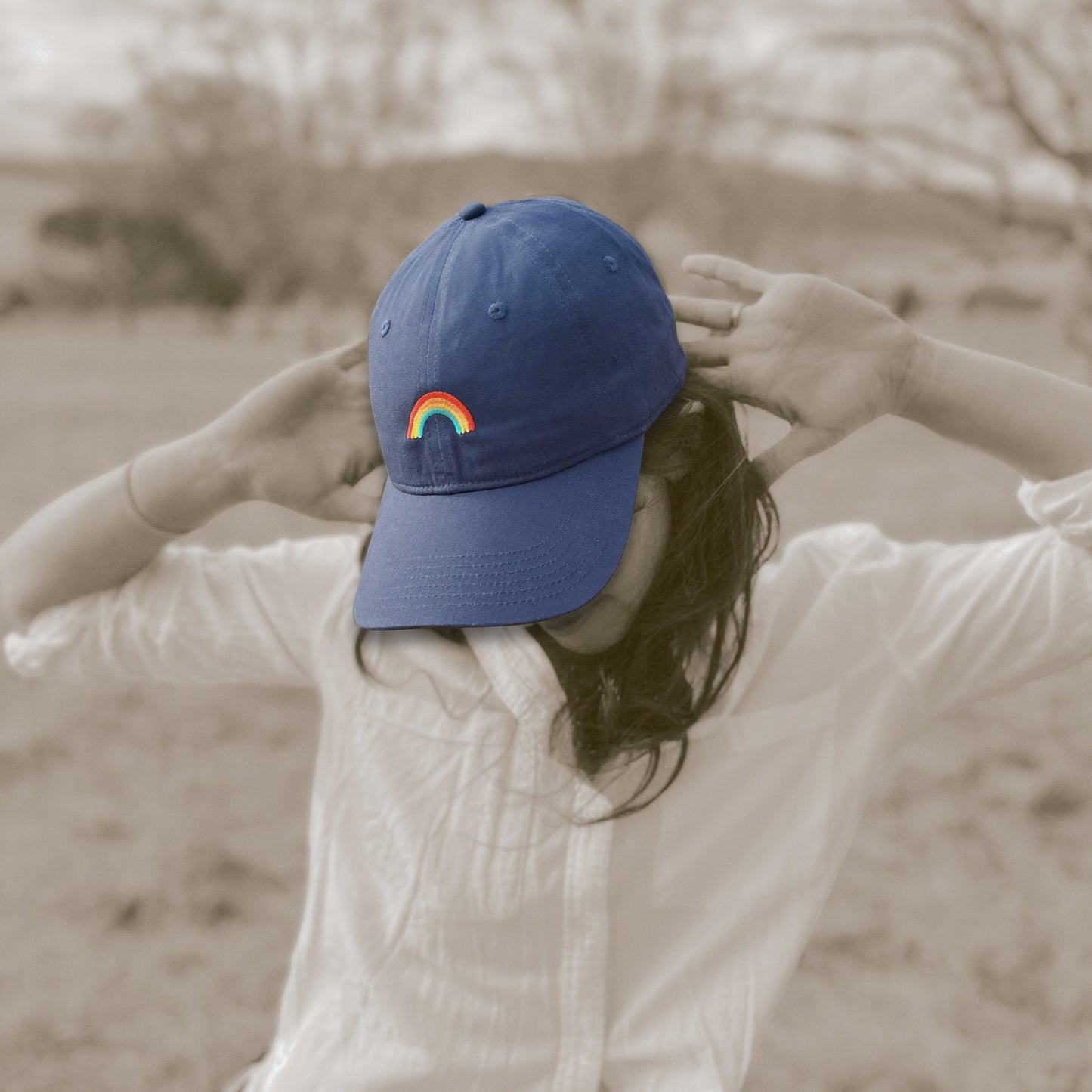 Caps By Fanny: baby rainbow