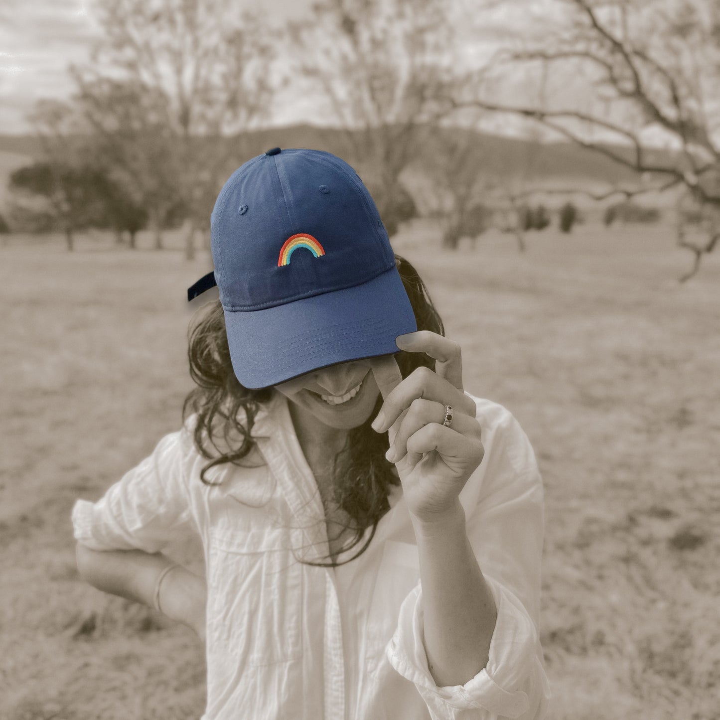 Caps By Fanny: baby rainbow