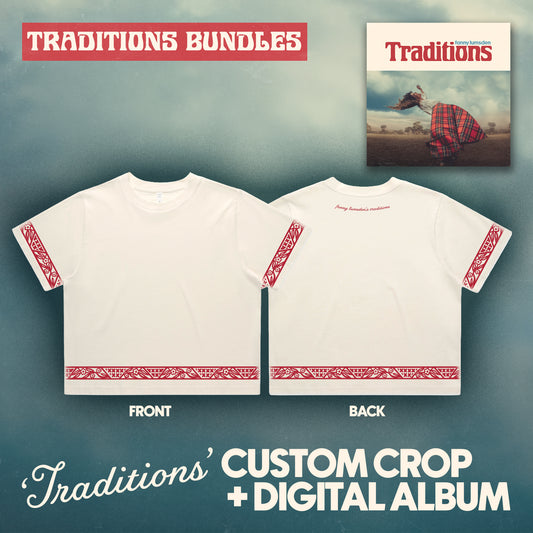 'Traditions' Custom Crop Tee + Digital Album Bundle
