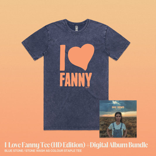 I Love Fanny (Blue Stone) Tee + Digital Album Bundle