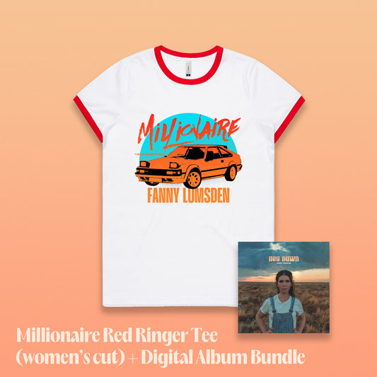 Millionaire (fem cut) Red Ringer + Digital Album Bundle