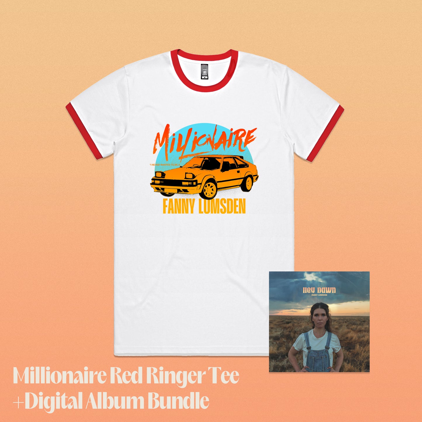 Millionaire Red Ringer Tee + Digital Album Bundle