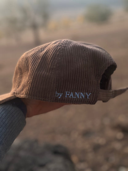 Caps By Fanny: wee horse on Walnut Cord Cap