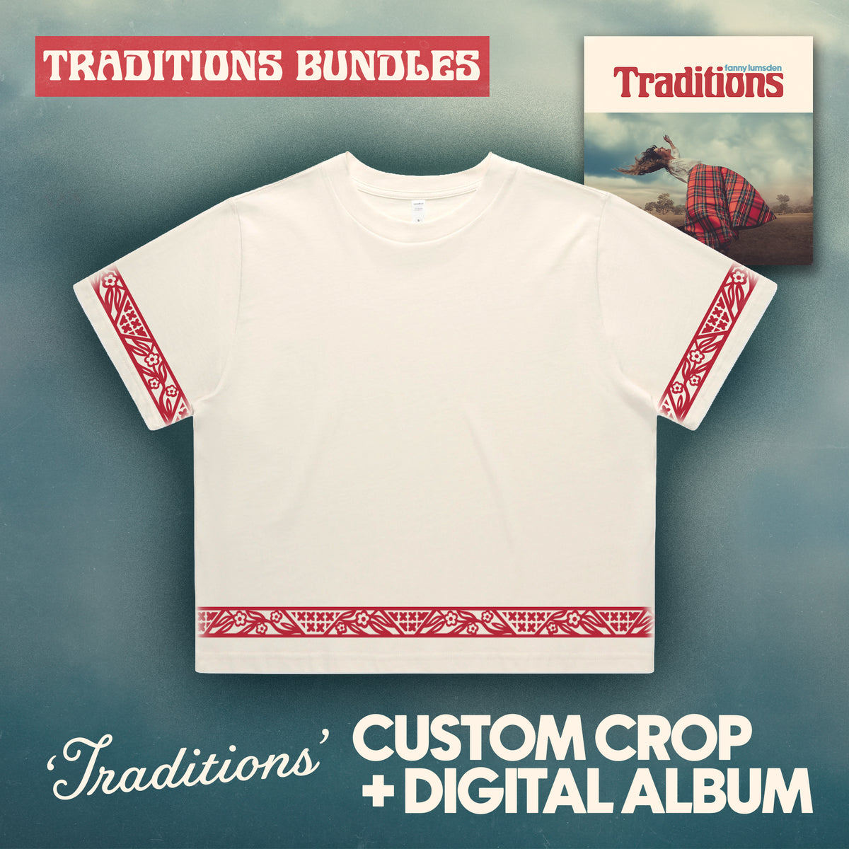 'Traditions' Custom Crop Tee + Digital Album Bundle